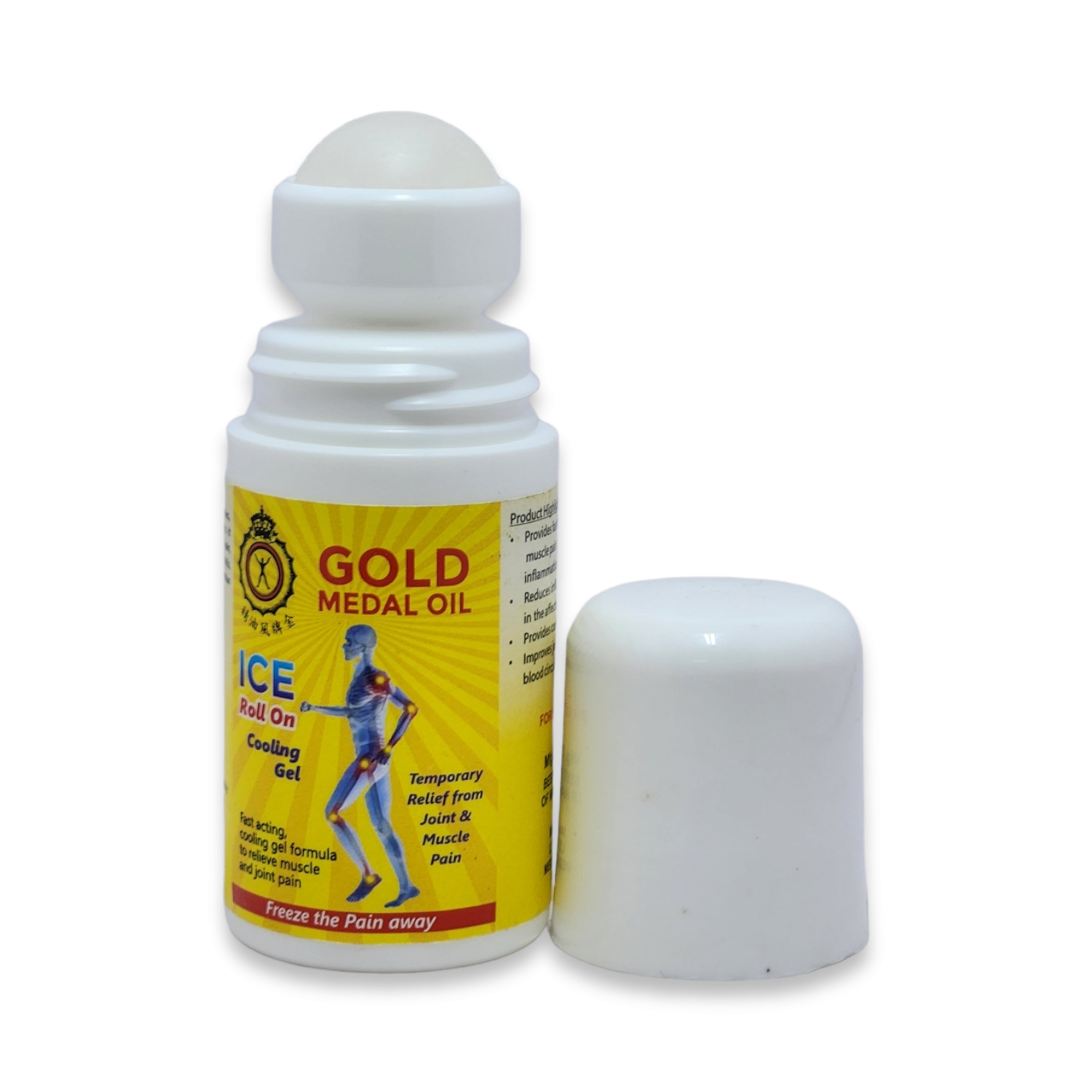 Gold Medal Oil Ice Roll On Cooling Gel 50ml 6 Gold Medal Oil Ice Roll On Cooling Gel 50ml - Image 1