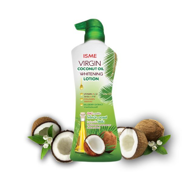 ISME Virgin Coconut Oil Whitening Lotion (400g) ISME Virgin Coconut Whitening Lotion 400ml – Deep Hydration & Skin Brightening