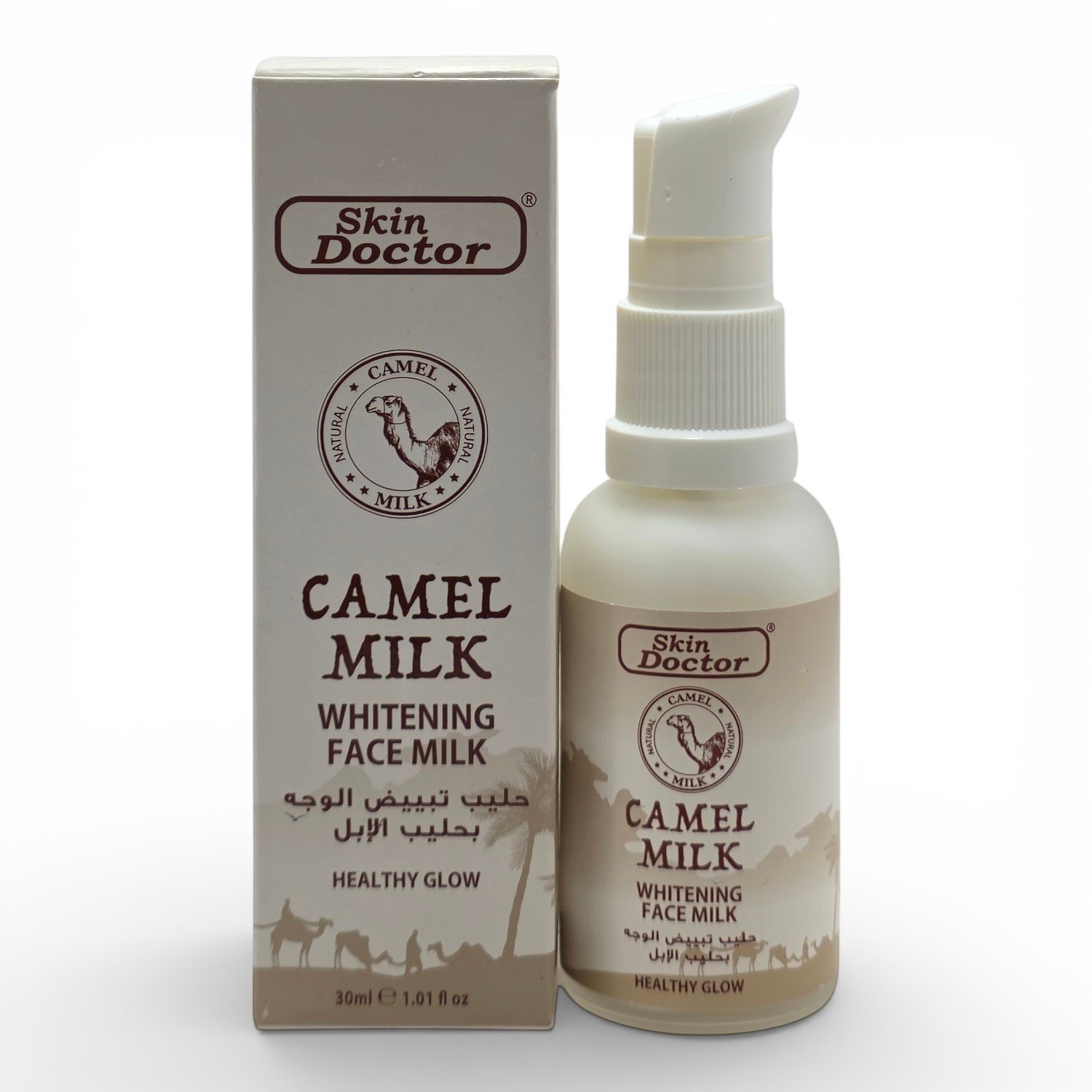 Skin-Doctor-Camel-Milk-Whitening-Face-Milk-Healthy-Glow-30ml-4.jpg Skin Doctor Camel Milk Whitening Face Milk, Healthy Glow 30ml - Image 1