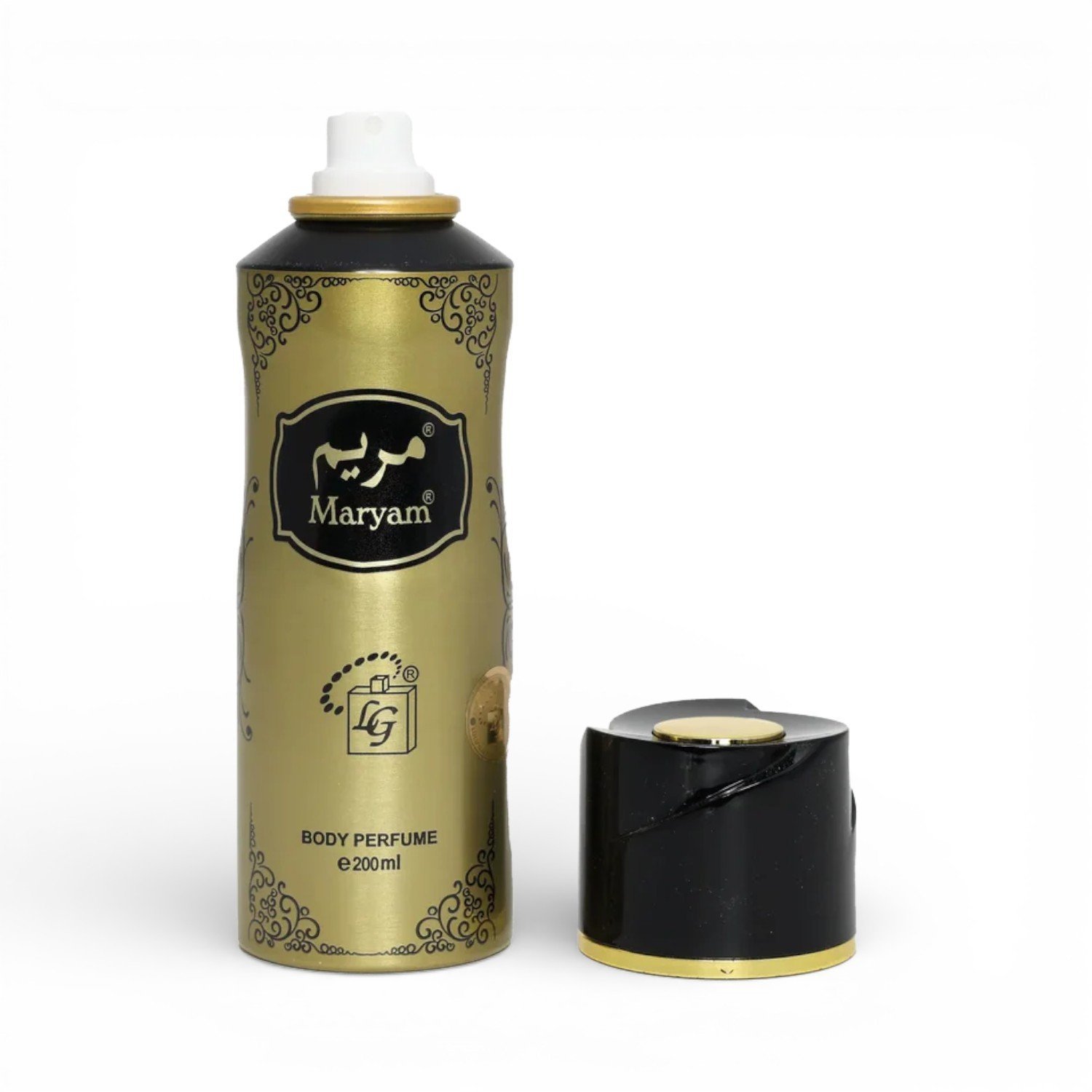 Maryam-Body-Spray-Gold-200ml-1-1.jpg Maryam Body Spray Gold 200ml - Image 1