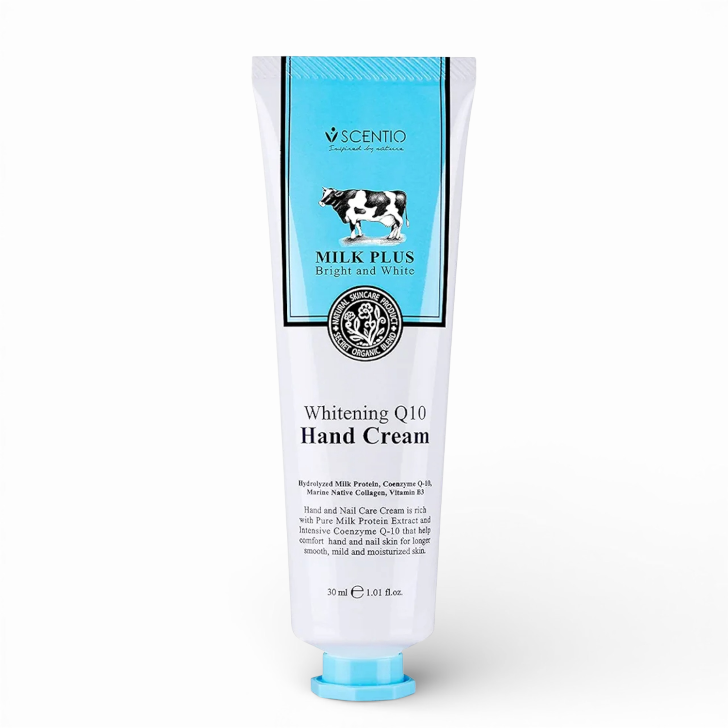 Scentio-Milk-Plus-Organic-Whitening-Q10-Hand-Cream-30ML-Made-In-Thailand-2.png Scentio Milk Plus Organic Whitening Q10 Hand Cream 30ML (Made In Thailand)Scentio Milk Plus Organic Whitening Q10 Hand Cream 30ML (Made In Thailand) - Image 1