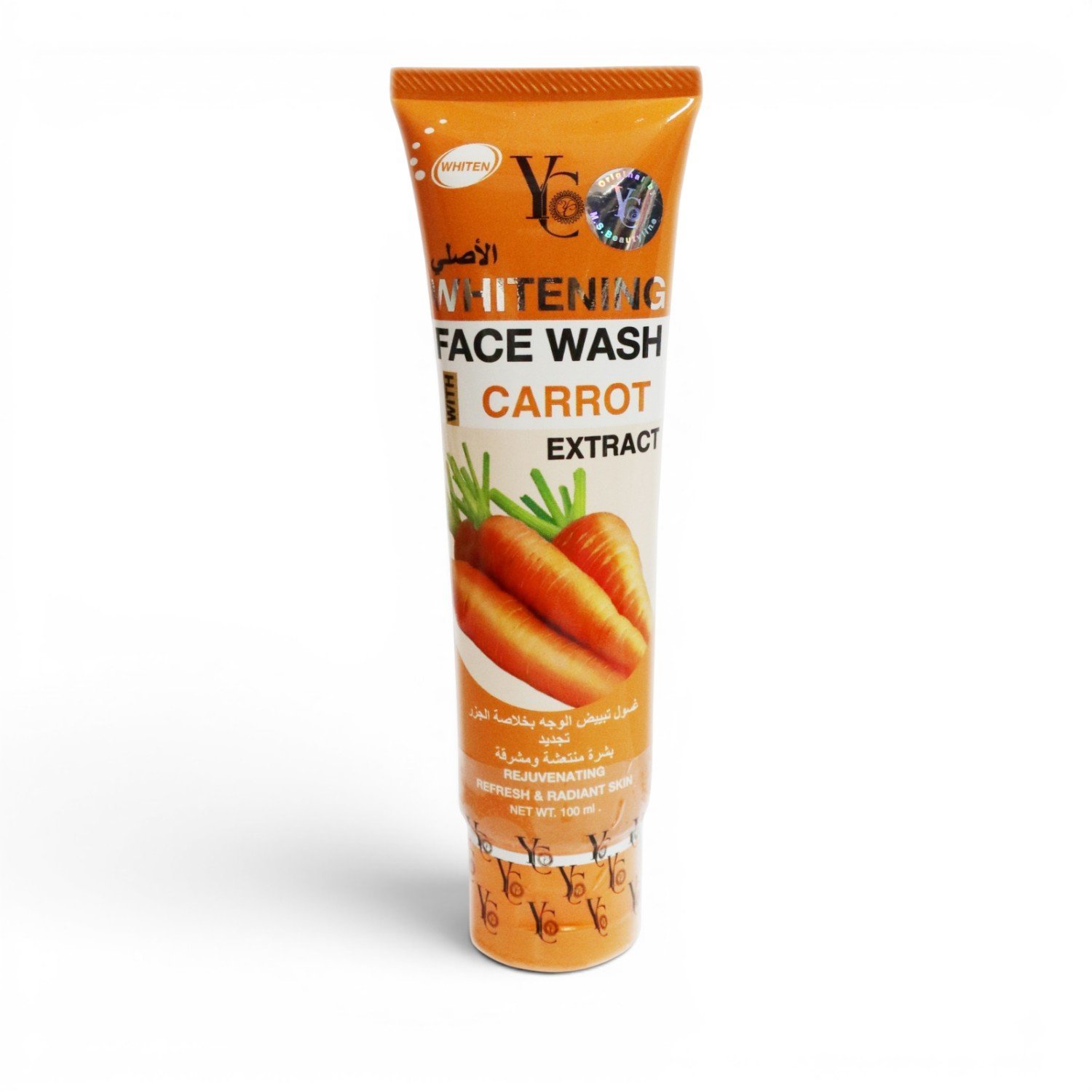 Yc-Whitening-Face-Wash-with-Carrot-Extract-100ml.jpg Yc Whitening Face Wash with Carrot Extract 100ml - Image 1