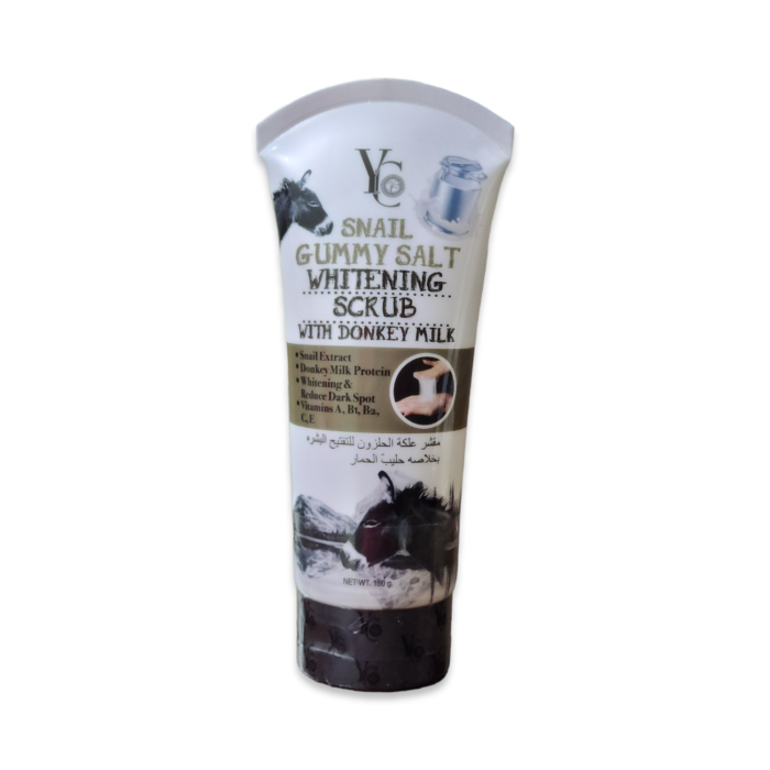 Yc Snail Gummy Salt Whitening Scrub With Donkey Milk 150g