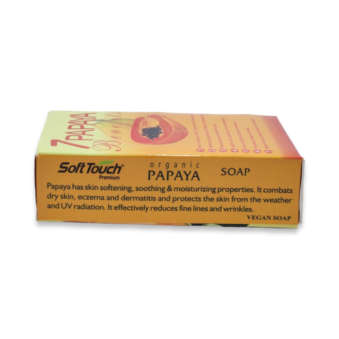 Soft Touch Papaya Organic Soap, 125g