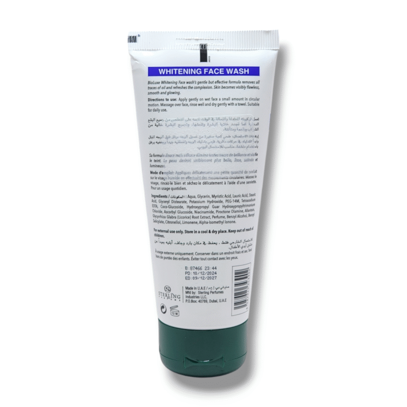 Bioluxe Whitening Acne and oil Control Face Wash 100ml