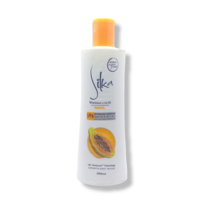 Silka Papaya Skin Whitening Lotion result in 7 days 200ml