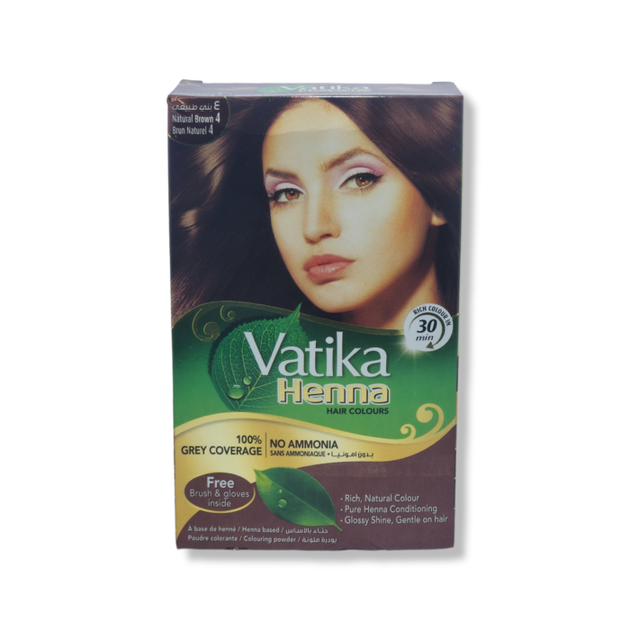 Vatika Henna Hair Colours - Natural Brown 4