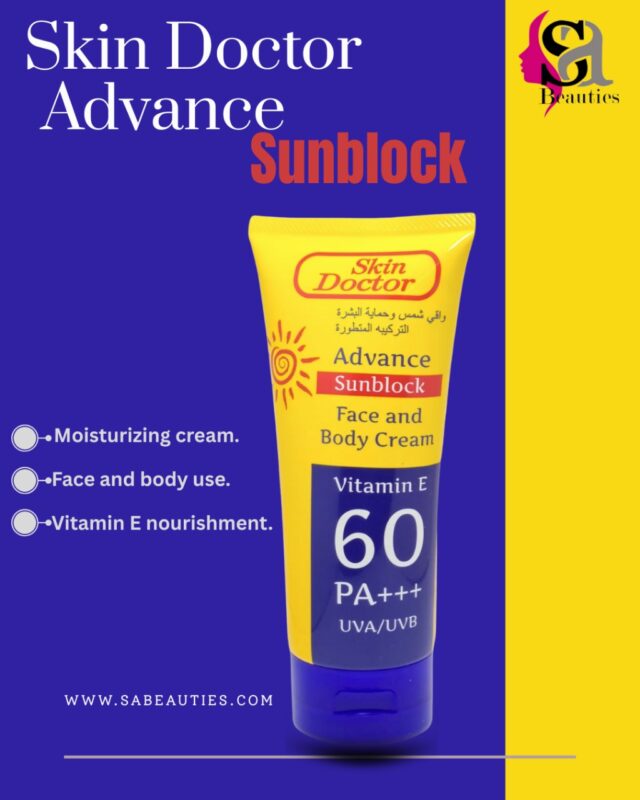 Skin Doctor Advance Sunblock Face and Body Cream SPF60