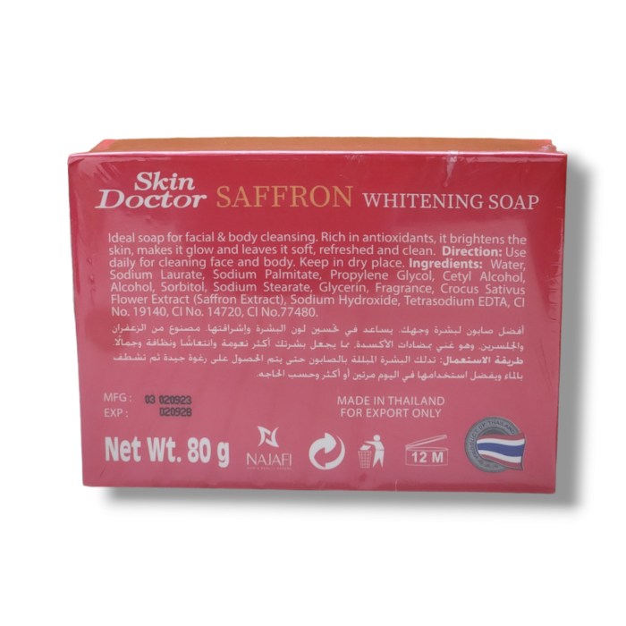 Skin Doctor Saffron Whitening Soap 80g 8