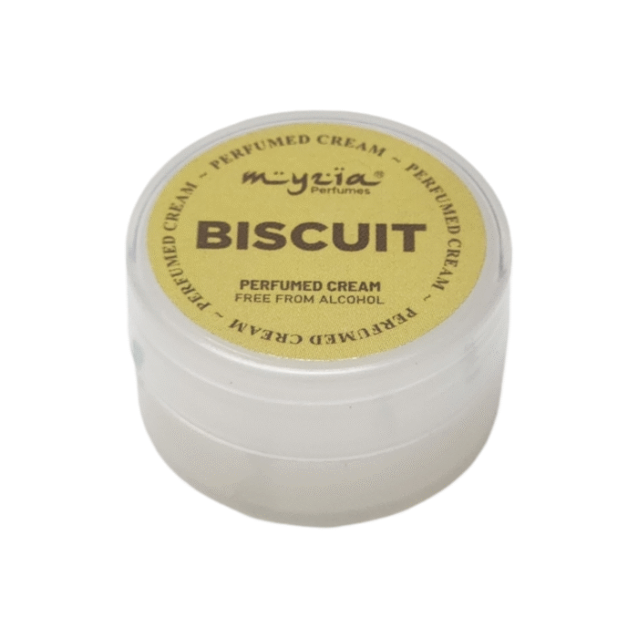 Myzia Biscuit Perfumed Cream 10g – Sweet, alcohol-free cream perfume in pocket-friendly size