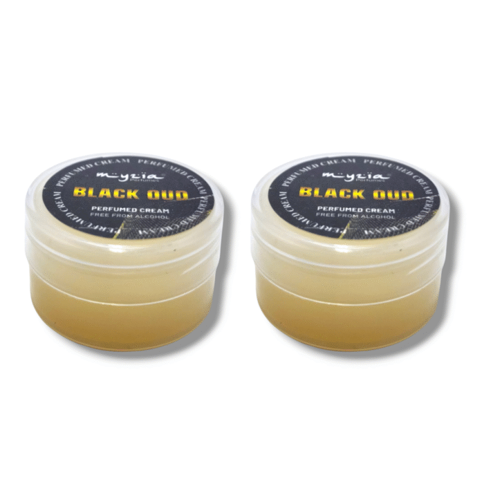 Myzia Black Oud Perfumed Cream 10g – Alcohol-free oriental oud cream perfume in pocket size