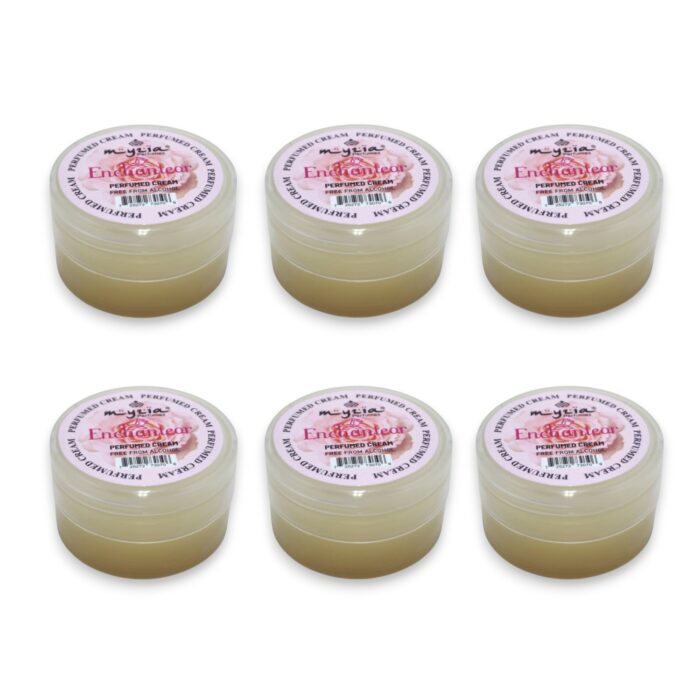 Myzia Enchantear Pink Perfumed Cream 10g – Romantic floral alcohol-free cream perfume in compact size