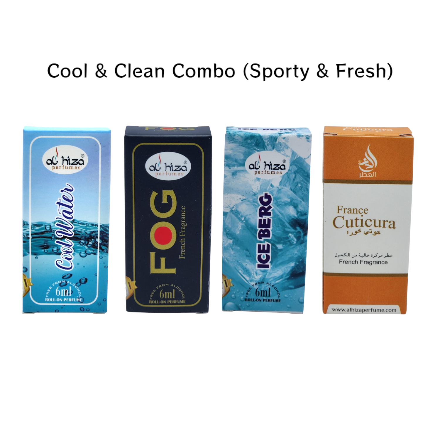 Cool & Clean Perfume Combo – Pack of 4 2 Cool & Clean Perfume Combo – 4-Pack of Unisex Long-Lasting Fragrances