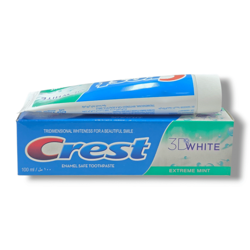 Crest 3D White Extreme Mint Toothpaste 100ml – Whitening & Fresh Mint Flavor
