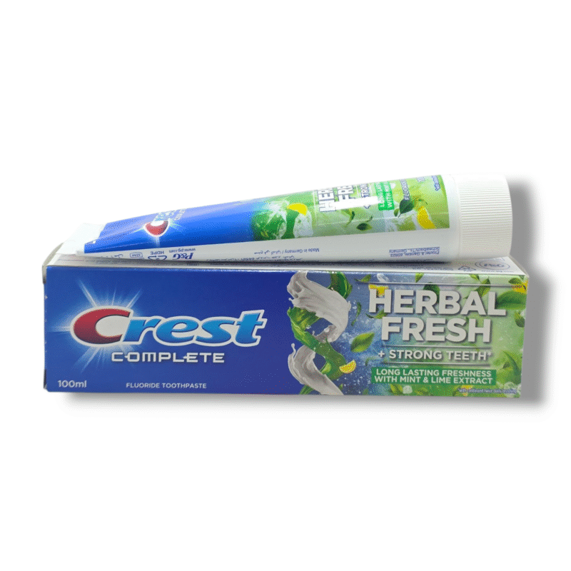 Crest Complete Herbal Fresh Toothpaste 100ml – Mint & Lime Extract for Strong Teeth
