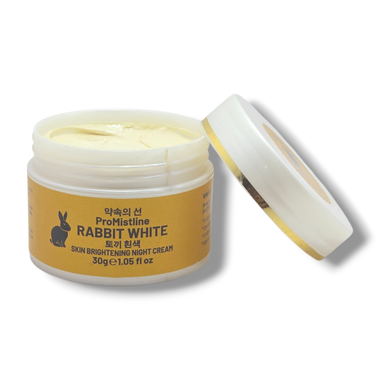 20250731_210507 Mistline Rabbit White Skin Brightening Night Cream 30g for radiant and refreshed skin overnight