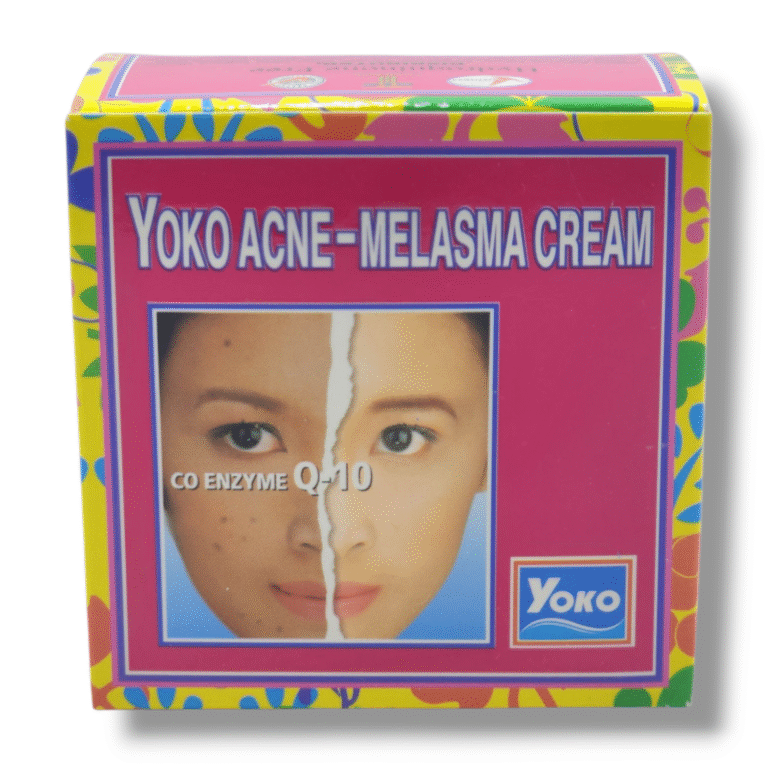 Yoko Acne-Melasma Q-10 Cream 4g made in Thailand for clearer, nourished, and acne-free skin