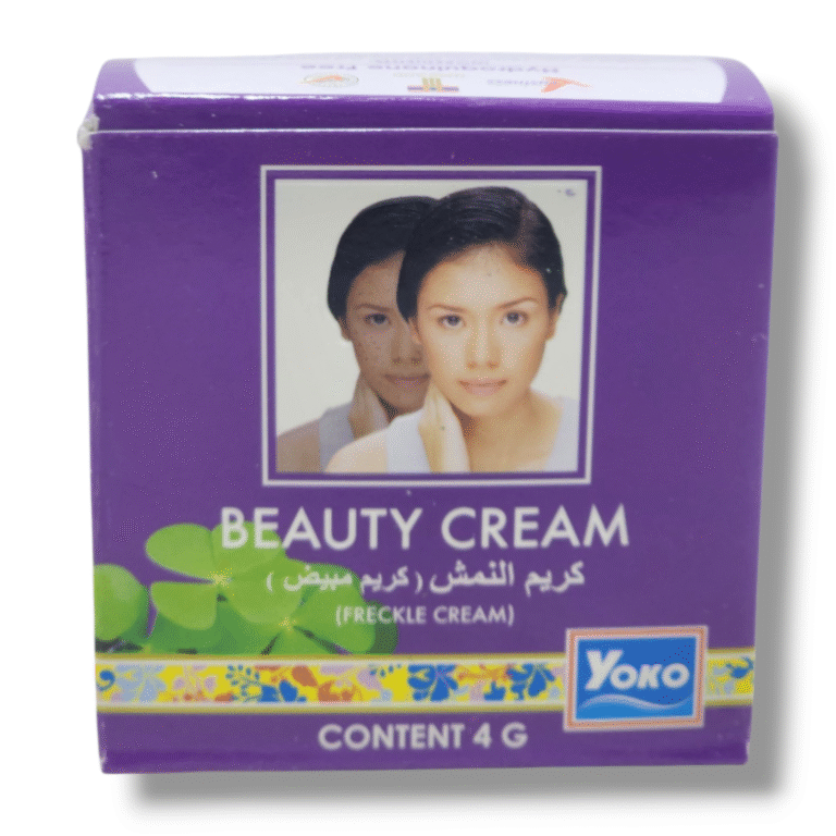 Yoko Freckle Beauty Cream 4g made in Thailand for smooth, radiant, and freckle-reduced skin