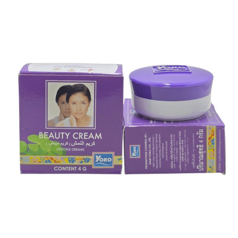 Yoko Freckle Beauty Cream 4g made in Thailand for smooth, radiant, and freckle-reduced skin