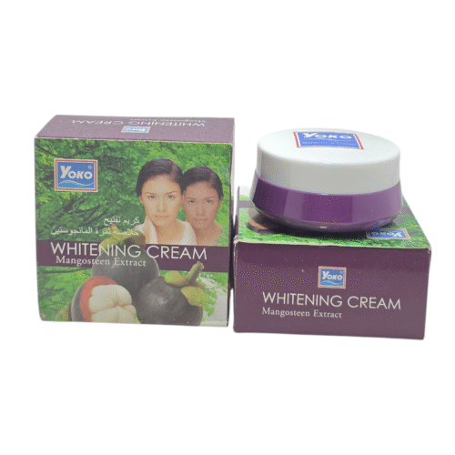 Yoko Mangosteen Whitening Cream 4g made in Thailand for bright, smooth, and nourished skin