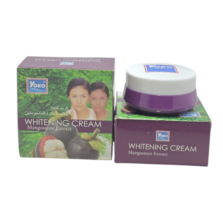 Yoko Mangosteen Whitening Cream 4g made in Thailand for bright, smooth, and nourished skin