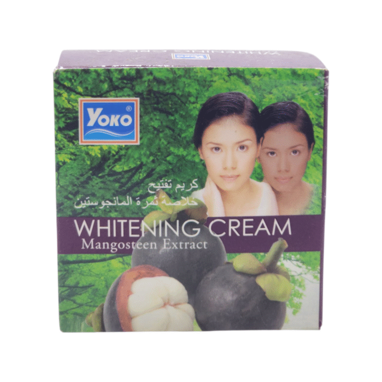 Yoko Mangosteen Whitening Cream 4g made in Thailand for bright, smooth, and nourished skin