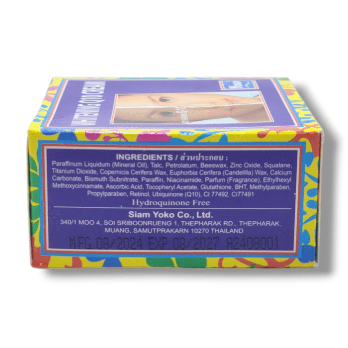 Yoko Whitening Q10 Cream 4g made in Thailand for bright, smooth, and rejuvenated skin