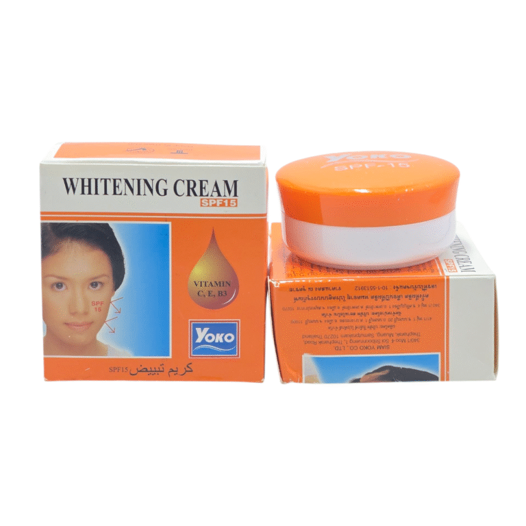 Yoko Whitening SPF15 Cream 4g made in Thailand for bright, soft, and sun-protected skin