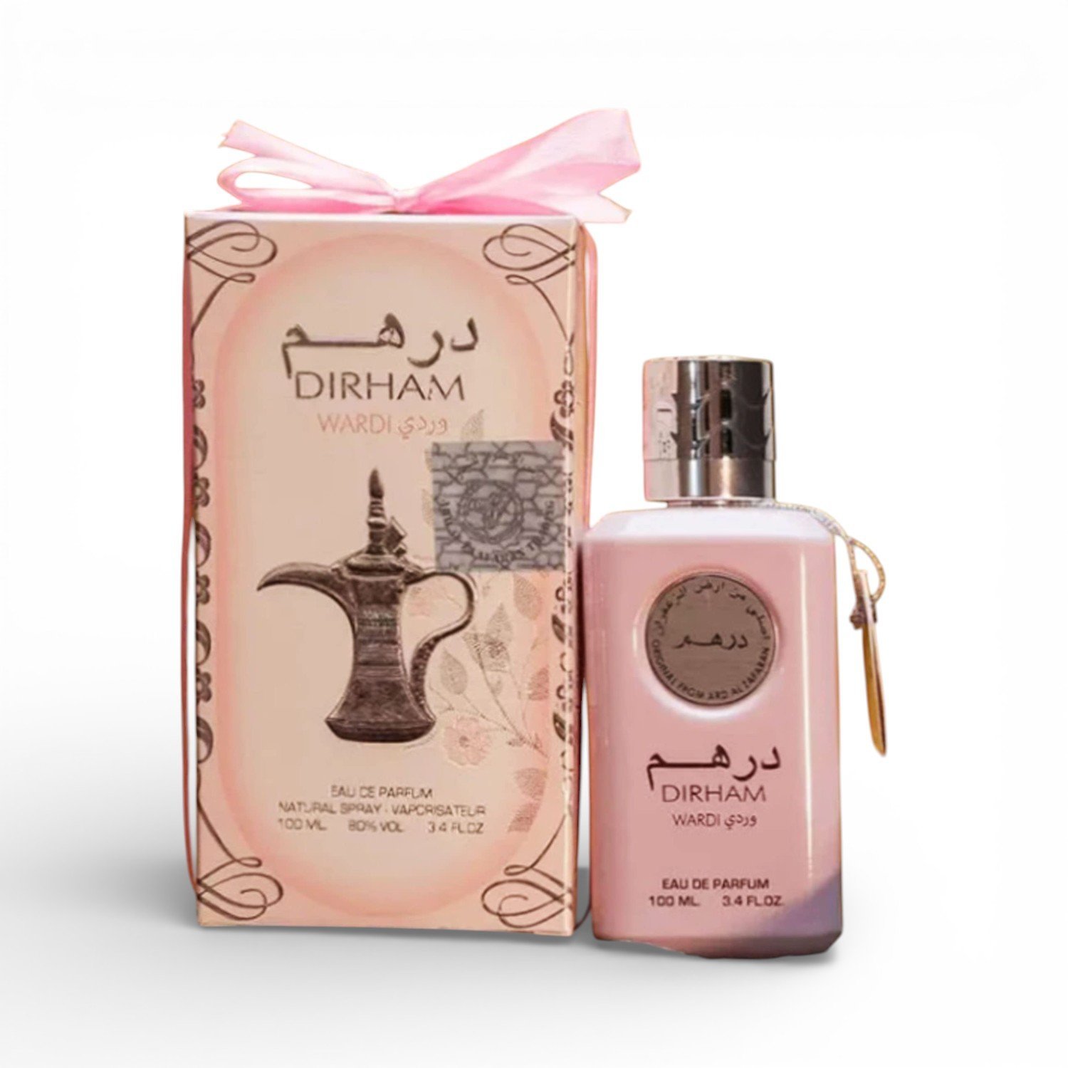 Dirham-Wardi-Eau-De-Perfume-Pink-Rose100ml-Arabian-Oud-Parfum-Attar-Ul-Arabia-Long-Lasting-for-Women-2.jpg Dirham Wardi Eau De Perfume (Pink Rose)100ml for Women - Image 1