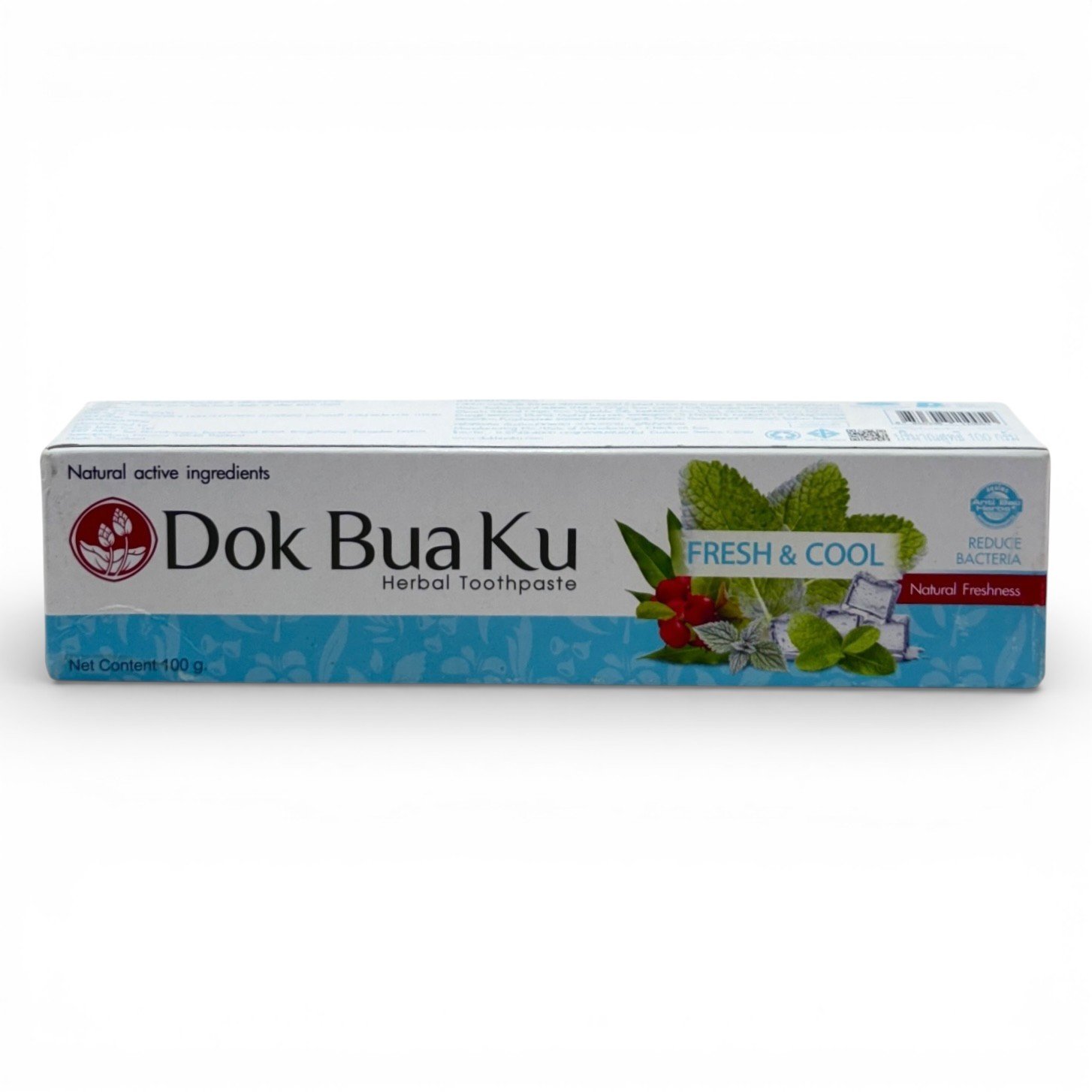 Dok-Bua-Ku-Sensitive-Herbal-Toothpaste-Fresh-and-Cool-100ml-2.jpg Dok Bua Ku Sensitive Herbal Toothpaste Fresh and Cool 100ml - Image 1