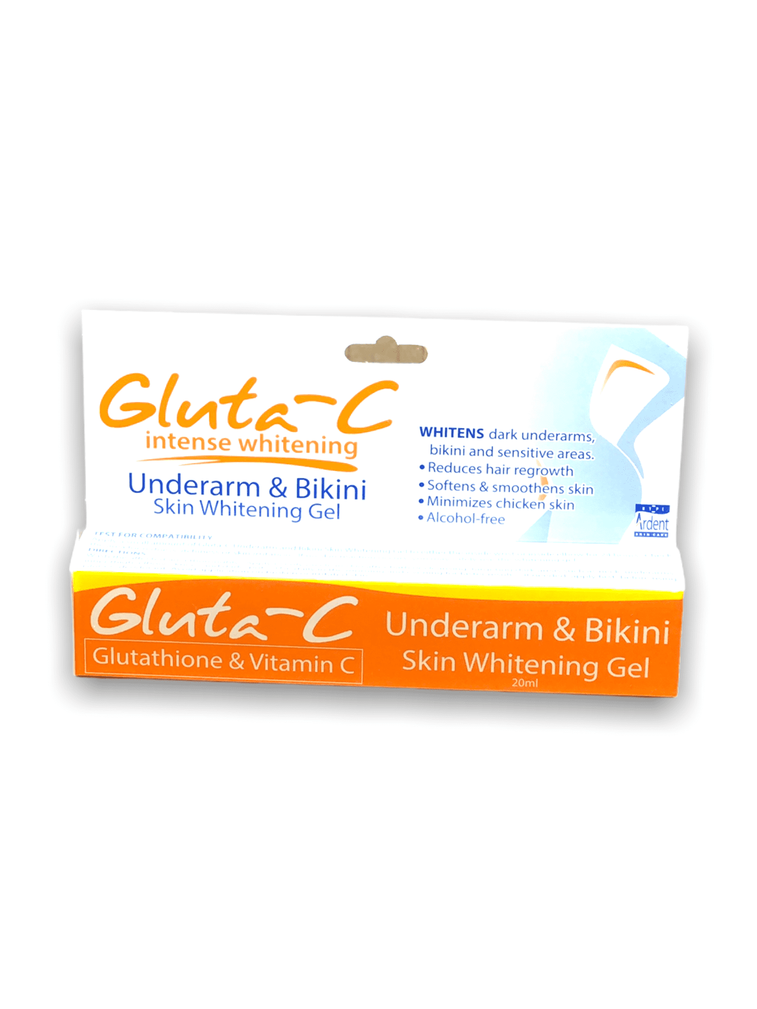 Gluta C Under Arm 1 Regain your confidence with Gluta C Underarm and Bikini Skin Whitening Gel! Our lightweight and non-sticky gel reduces darkening and pigmentation naturally and effectively