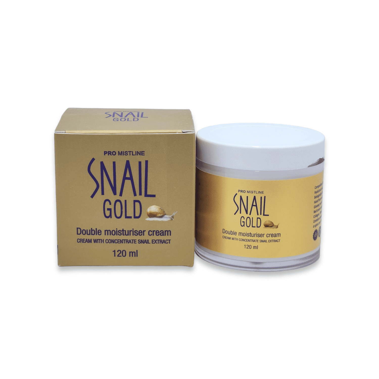 Mistline Snail Gold double moisturiser cream 120ml