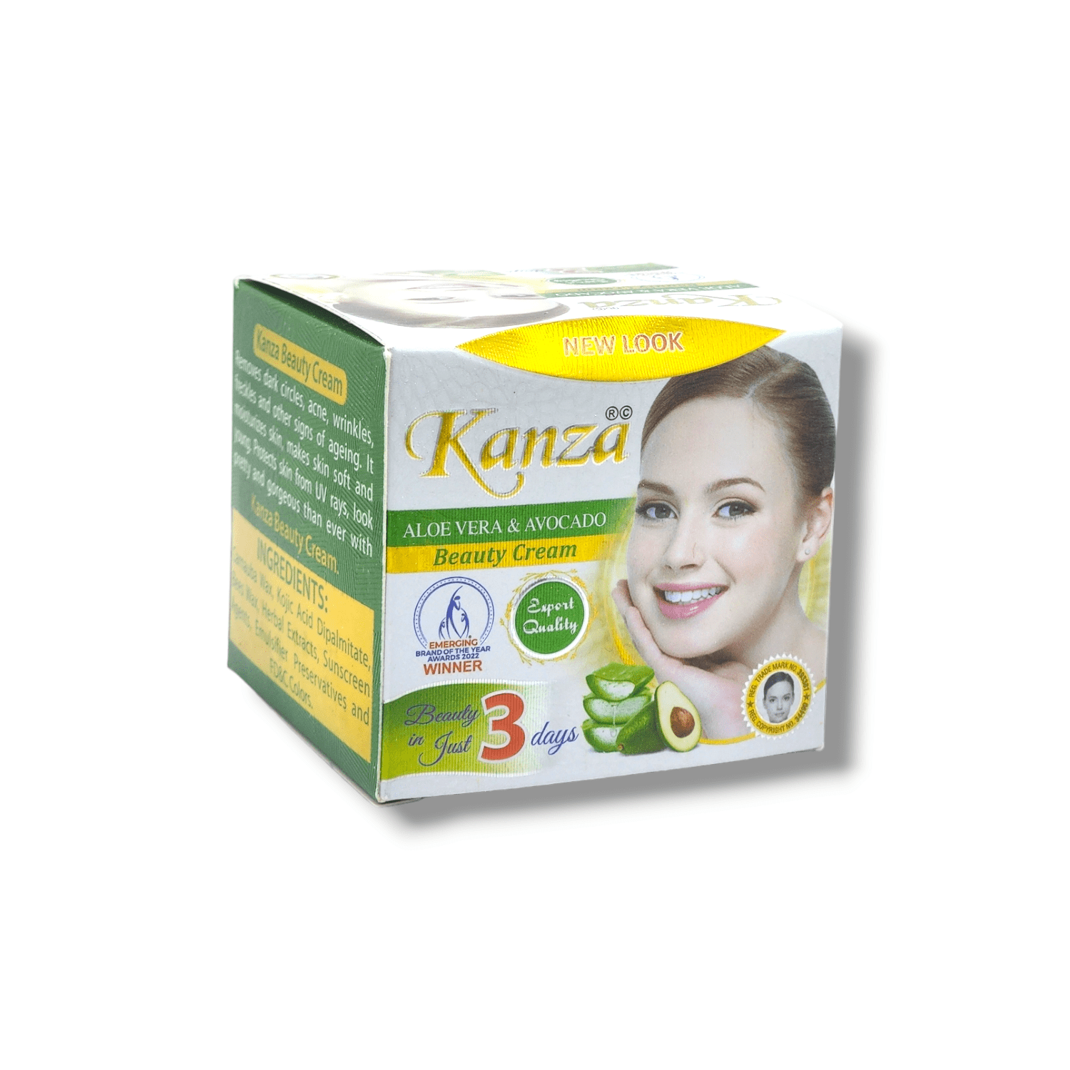Kanza Aloevera and avocado Cream New Look 50g