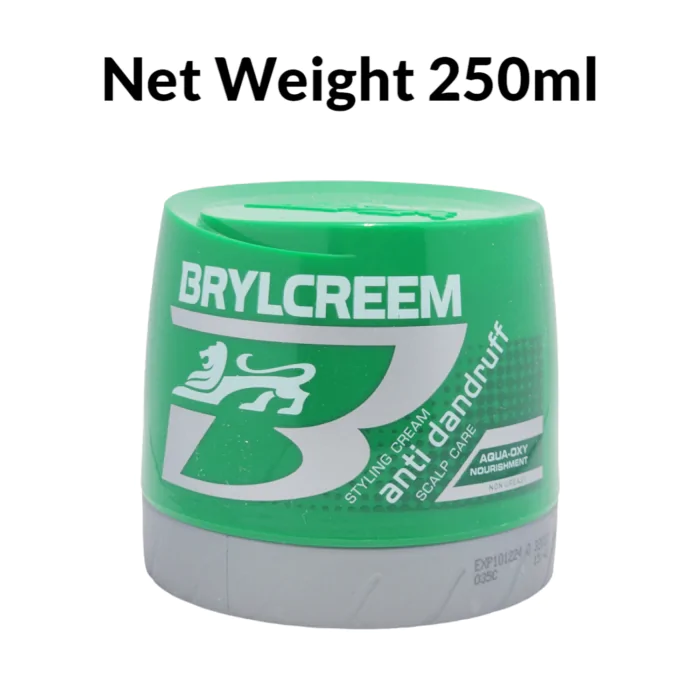 BRYLCREEM Styling Cream, Anti-Dandruff Scalp Care Hair Cream 250ml