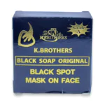 K Brothers Black Soap For Black Spot Mask On Face 50g