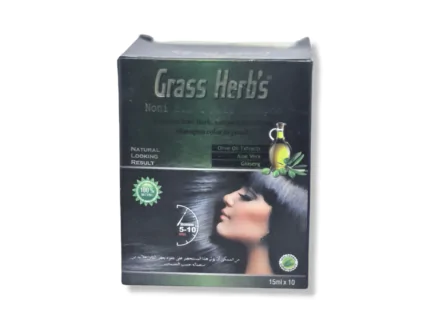 Grass Herbs Noni Black Hair Shampoo Natural Black 25mlx10 250ml