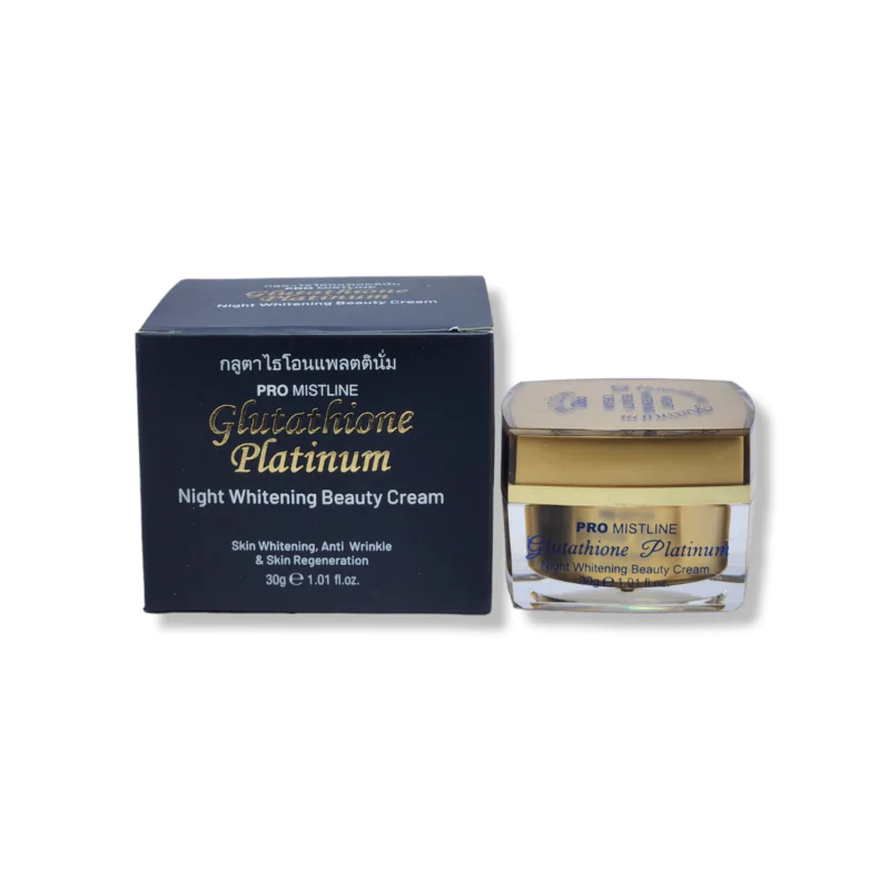 Mistline Glutathione Platinum night whitening beauty cream 30g