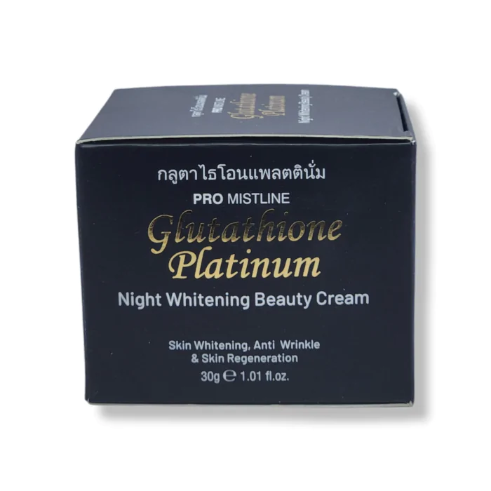 Mistline Glutathione Platinum night whitening beauty cream 30g