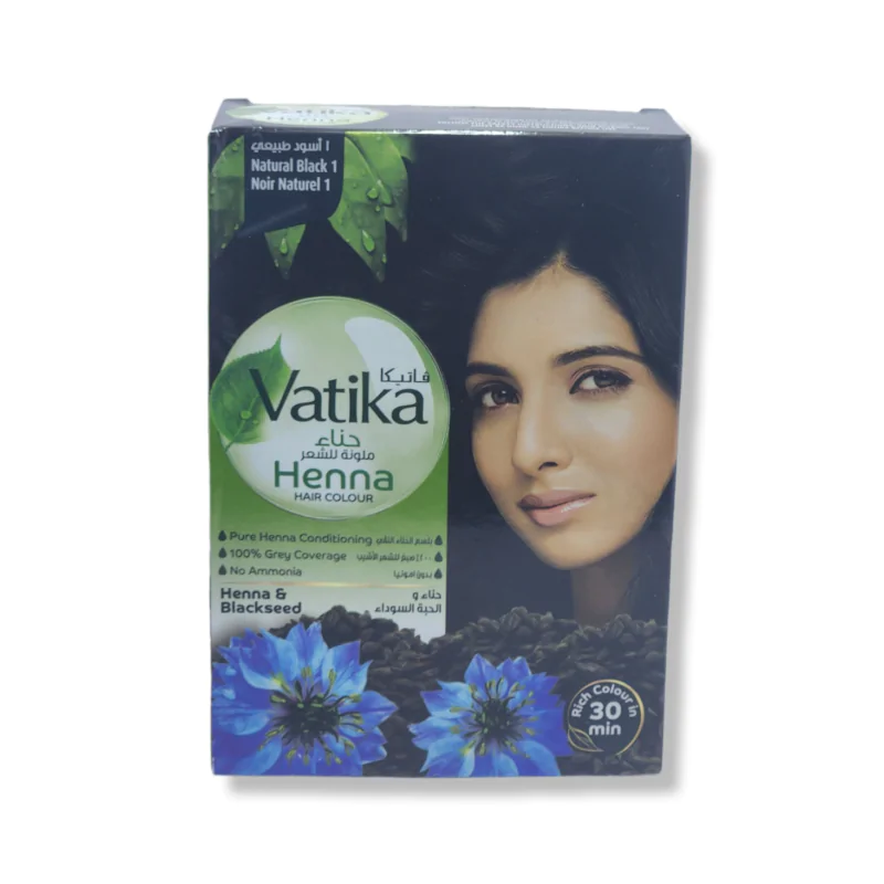 Vatika Henna Hair Colours - Natural Black 1